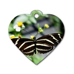 Butterfly #22 Dog Tag Heart (two Sides) by litimages