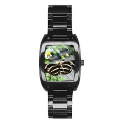 Butterfly #22 Stainless Steel Barrel Watch by litimages