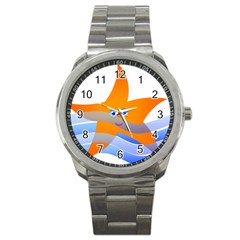 Beach Sea Sea Shell Swimming Sport Metal Watch