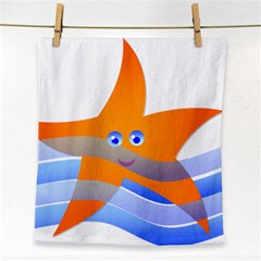 Beach Sea Sea Shell Swimming Face Towel