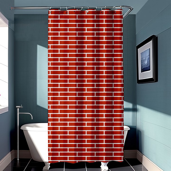 Brick Lake Dusia Texture Shower Curtain 36  x 72  (Stall) 