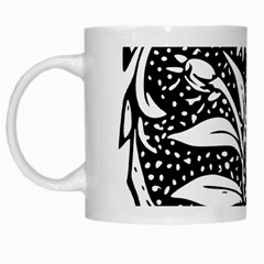 Decoration Pattern Design Flower White Mugs by Amaryn4rt