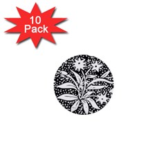 Decoration Pattern Design Flower 1  Mini Buttons (10 Pack)  by Amaryn4rt