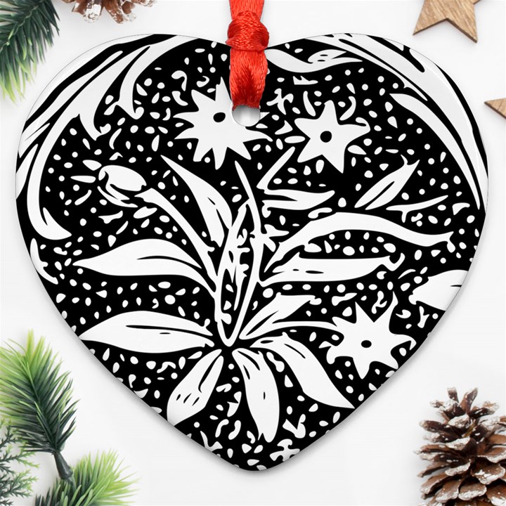 Decoration Pattern Design Flower Ornament (Heart)