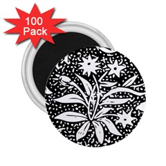 Decoration Pattern Design Flower 2 25  Magnets (100 Pack)  by Amaryn4rt