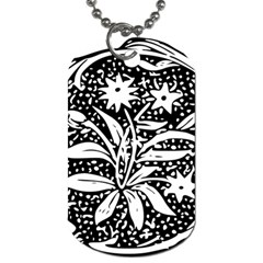 Decoration Pattern Design Flower Dog Tag (one Side) by Amaryn4rt