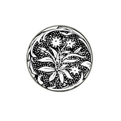 Decoration Pattern Design Flower Hat Clip Ball Marker (4 Pack) by Amaryn4rt