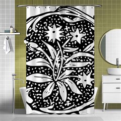 Decoration Pattern Design Flower Shower Curtain 48  X 72  (small)  by Amaryn4rt