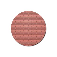 Brick Lake Dusia Wall Rubber Round Coaster (4 Pack)  by Amaryn4rt