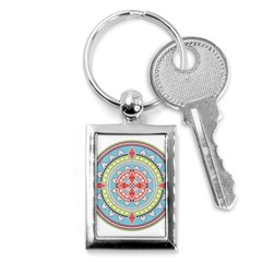 Drawing Mandala Art Key Chains (rectangle)  by Amaryn4rt