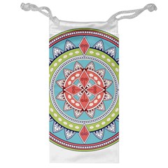 Drawing Mandala Art Jewelry Bag by Amaryn4rt