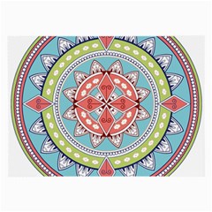 Drawing Mandala Art Large Glasses Cloth (2-side) by Amaryn4rt