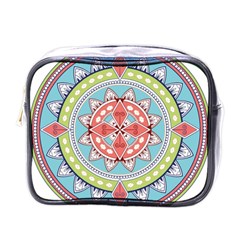 Drawing Mandala Art Mini Toiletries Bags by Amaryn4rt