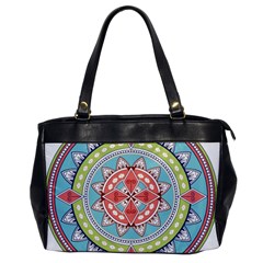 Drawing Mandala Art Office Handbags by Amaryn4rt