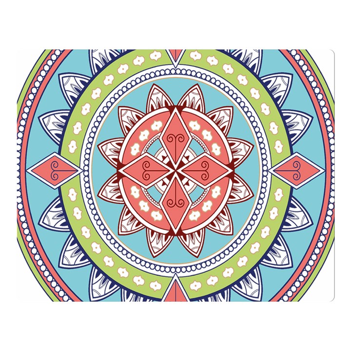 Drawing Mandala Art Double Sided Flano Blanket (Large) 