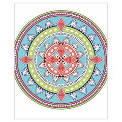 Drawing Mandala Art Drawstring Bag (small) by Amaryn4rt