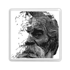 Grandfather Old Man Brush Design Memory Card Reader (square)  by Amaryn4rt