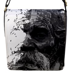 Grandfather Old Man Brush Design Flap Messenger Bag (s) by Amaryn4rt