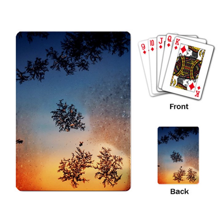 Hardest Frost Winter Cold Frozen Playing Card