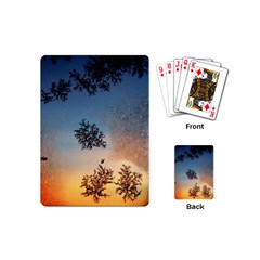 Hardest Frost Winter Cold Frozen Playing Cards (mini)  by Amaryn4rt