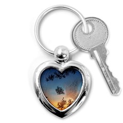 Hardest Frost Winter Cold Frozen Key Chains (heart)  by Amaryn4rt