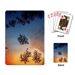 Hardest Frost Winter Cold Frozen Playing Card by Amaryn4rt