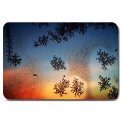 Hardest Frost Winter Cold Frozen Large Doormat  by Amaryn4rt