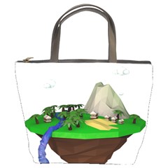 Low Poly 3d Render Polygon Bucket Bags by Amaryn4rt