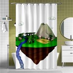 Low Poly 3d Render Polygon Shower Curtain 48  x 72  (Small)  Curtain(48  X 72 ) - 42.18 x64.8  Curtain(48  X 72 )