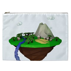 Low Poly 3d Render Polygon Cosmetic Bag (xxl)  by Amaryn4rt