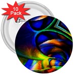 Light Texture Abstract Background 3  Buttons (10 pack)  Front