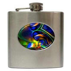 Light Texture Abstract Background Hip Flask (6 Oz) by Amaryn4rt