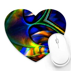 Light Texture Abstract Background Heart Mousepads by Amaryn4rt