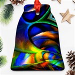 Light Texture Abstract Background Bell Ornament (Two Sides) Front