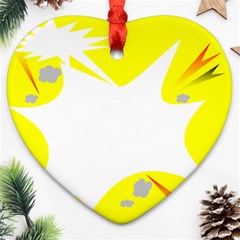 Mail Holyday Vacation Frame Ornament (heart) by Amaryn4rt