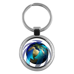 Migration Of The Peoples Escape Key Chains (round)  by Amaryn4rt