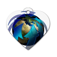 Migration Of The Peoples Escape Dog Tag Heart (two Sides) by Amaryn4rt