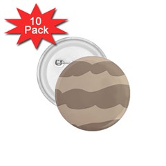 Pattern Wave Beige Brown 1 75  Buttons (10 Pack) by Amaryn4rt