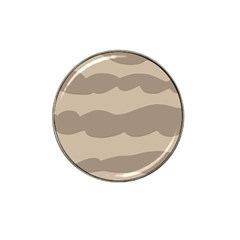 Pattern Wave Beige Brown Hat Clip Ball Marker by Amaryn4rt