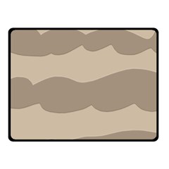 Pattern Wave Beige Brown Fleece Blanket (small) by Amaryn4rt