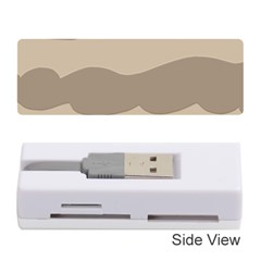 Pattern Wave Beige Brown Memory Card Reader (stick)  by Amaryn4rt