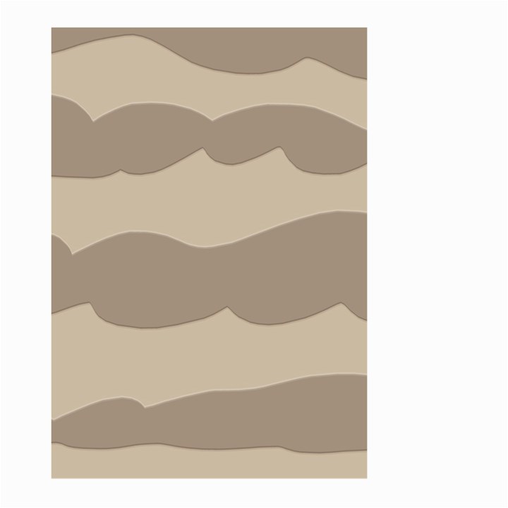 Pattern Wave Beige Brown Large Garden Flag (Two Sides)