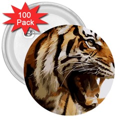 Royal Tiger National Park 3  Buttons (100 Pack)  by Amaryn4rt