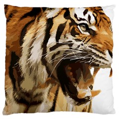 Royal Tiger National Park Large Cushion Case (two Sides) by Amaryn4rt