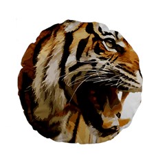 Royal Tiger National Park Standard 15  Premium Round Cushions by Amaryn4rt