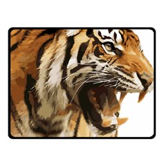 Royal Tiger National Park Double Sided Fleece Blanket (small)  by Amaryn4rt