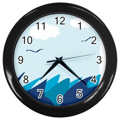 Sea Wall Clocks (black)