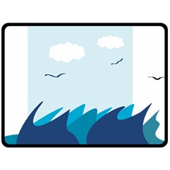 Sea Fleece Blanket (large)  by Amaryn4rt