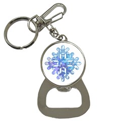 Snowflake Blue Snow Snowfall Button Necklaces by Amaryn4rt