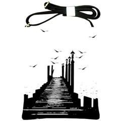 The Pier The Seagulls Sea Graphics Shoulder Sling Bags by Amaryn4rt